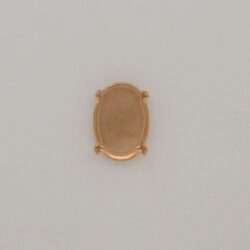 Steinfassung für Swarovski Kristalle Krallenkessel mit Boden - Oval SW 4120-18/13