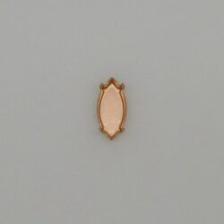 Steinfassung für Swarovski Kristalle Krallenkessel mit Boden - Spitzoval SW 4228-15/7