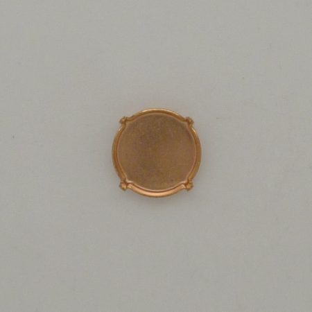 Steinfassung für Swarovski Kristalle Krallenkessel mit Boden - Rund Rivoli SW 1122-14mm - Krallenkessel mit Boden  - Rund Rivoli SW 1122