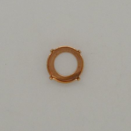 Steinfassung für Swarovski Kristalle Krallenkessel mit Loch - Rund Rivoli SW 1122-14mm - Krallenkessel mit Loch  - Rund Rivoli SW 1122