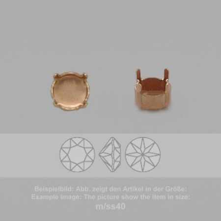 settings for swarovski crystals setting with prongs without hole - round sw 1088-M/ss25 - setting with prongs without hole  - round sw 1088
