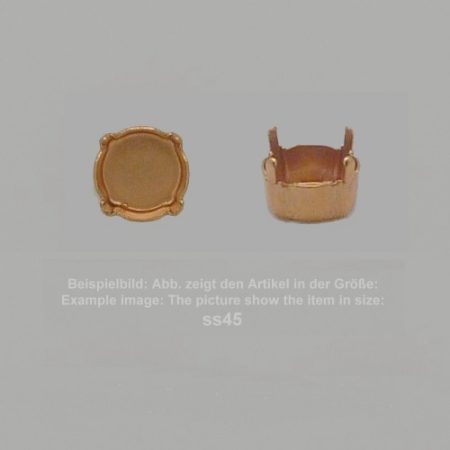 Steinfassung für Swarovski Kristalle Krallenkessel mit Boden - Rund SW 1200-ss60 - Krallenkessel mit Boden  - Rund SW 1200