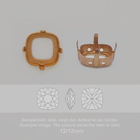 settings for swarovski crystals milgrain sew-on setting - rounded square sw 4470-12/12 - milgrain sew-on setting  - rounded square sw 4470