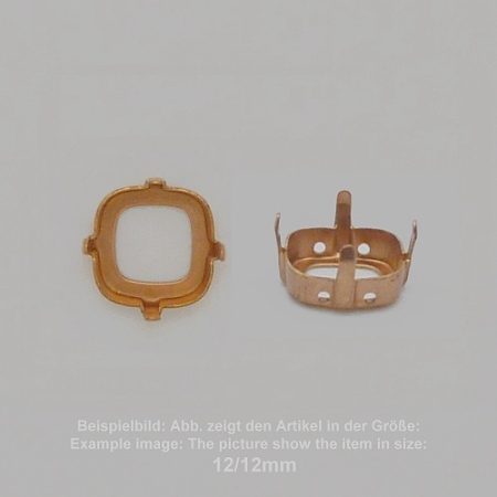 settings for swarovski crystals milgrain sew-on setting - rounded square sw 4470-14/14 - milgrain sew-on setting  - rounded square sw 4470