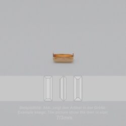 Steinfassung für Swarovski Kristalle Krallenkessel mit Boden - Rechteck SW 4500-10/3