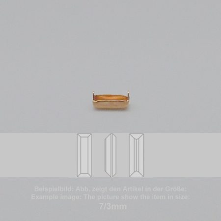 settings for swarovski crystals setting with prongs without hole - baguette sw 4500-10/3 - setting with prongs without hole  - baguette sw 4500