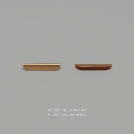 ribbon clamp to press shut-without loop- 20mm-smooth - to press shut - without loop