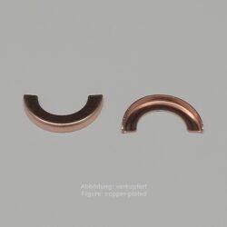 ribbon clamp to glue-without loop- 30mm-smooth