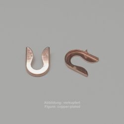 Bandende zum Kleben-ohne Öse- 16mm-glatt