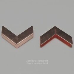 ribbon clamp to glue-without loop- 39mm-smooth