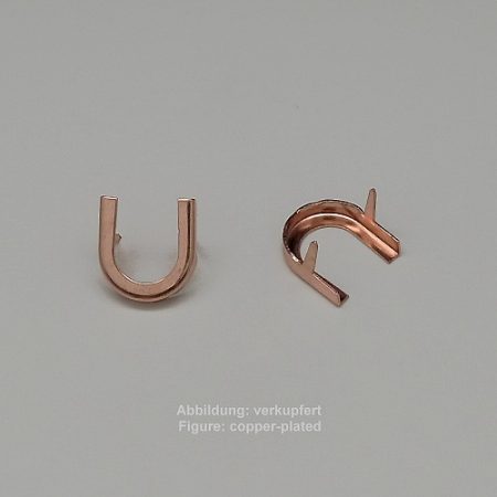 Bandende zum Kleben-ohne Öse- 16mm-glatt - zum Kleben - ohne Öse