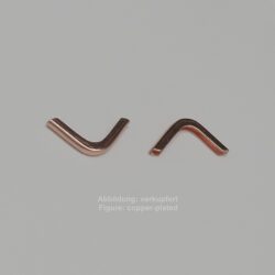 ribbon clamp to glue-without loop- 27mm-smooth