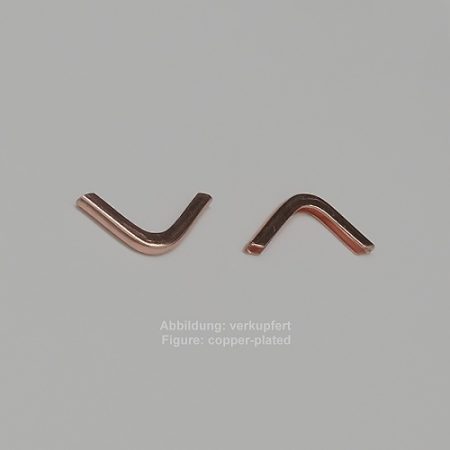 Bandende zum Kleben-ohne Öse- 27mm-glatt - zum Kleben - ohne Öse