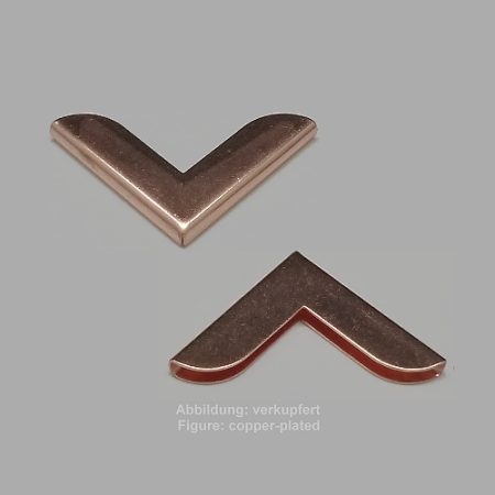 Bandende zum Kleben-ohne Öse- 50mm-glatt - zum Kleben - ohne Öse