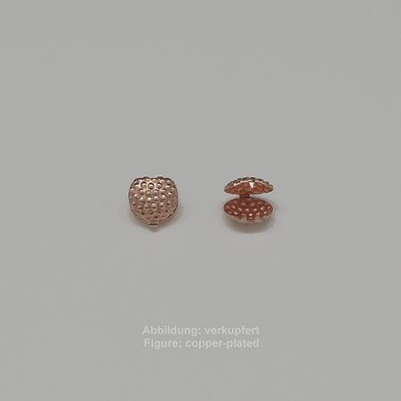 ribbon clamp to press shut-without loop- 10mm-smooth - to press shut - without loop