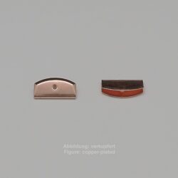 Bandende zum Zudrücken-ohne Öse- 19mm-glatt