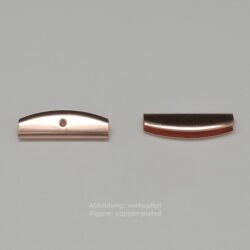 ribbon clamp to press shut-without loop- 30mm-smooth