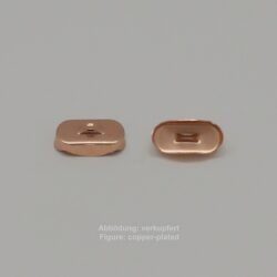 ribbon clamp to glue-without loop- 17mm-smooth