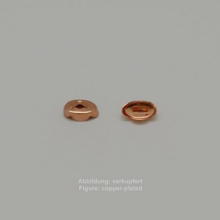 ribbon clamp to glue-without loop- 10mm-smooth - to glue - without loop