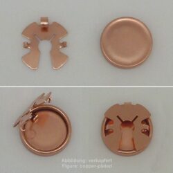 Mechaniken für Ohrclipse Knopfclip zum Löten- 18mm