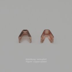 Bandende zum Zudrücken-ohne Öse- 14mm-glatt