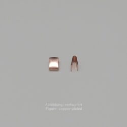 Bandende zum Zudrücken-ohne Öse- 6mm-glatt