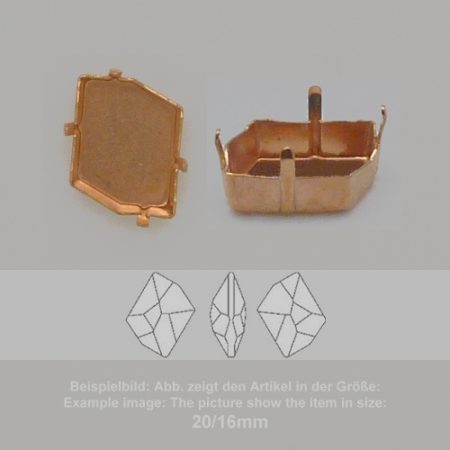 settings for swarovski crystals setting with prongs without hole - fancysw4739-20/16 - setting with prongs without hole  - fancysw4739