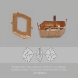 Steinfassung für Swarovski Kristalle Aufnähkessel - Fancy SW 4739-14/11