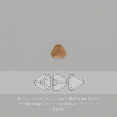 settings for swarovski crystals flatback setting - triangle sw 4842-6mm - Bodenkessel - triangle sw 4842