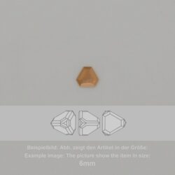 Steinfassung für Swarovski Kristalle Bodenkessel- Dreieck SW 4842-4mm