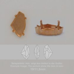 Steinfassung für Swarovski Kristalle Krallenkessel mit Boden - Fancy SW 4757-19/11,5