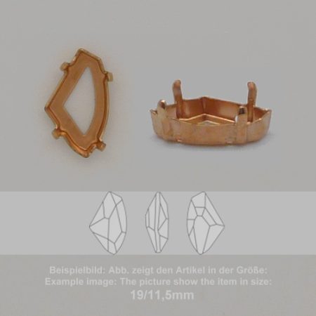 Steinfassung für Swarovski Kristalle Aufnähkessel - Fancysw4757-14/8