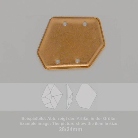 Steinfassung für Swarovski Kristalle Bodenkessel zum Aufnähen- Fancysw4759-28/24 - Bodenkessel zum Aufnähen - Fancysw4759