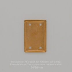 Steinfassung für Swarovski Kristalle Bodenkessel zum Aufnähen- Rechteck SW 2520-20/14