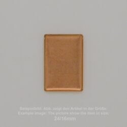 Steinfassung für Swarovski Kristalle Bodenkessel- Rechteck SW 2520-10/8