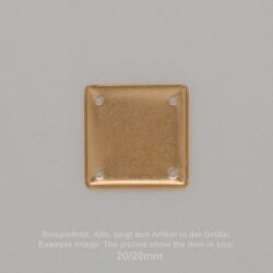 Steinfassung für Swarovski Kristalle Bodenkessel zum Aufnähen- Quadrat SW 2493-30/30