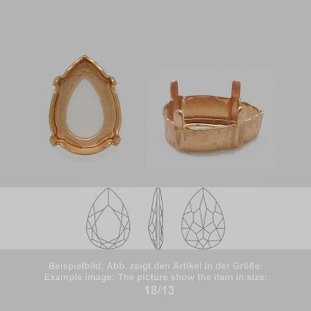 settings for swarovski crystals setting with prongs with hole - pear sw4327-40/27 - setting with prongs with hole  - pear sw4327