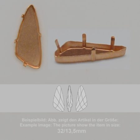 settings for swarovski crystals setting with prongs without hole - fancysw4790-18/7