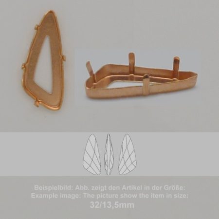 settings for swarovski crystals setting with prongs with hole - fancysw4790-18/7