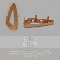 Steinfassung für Swarovski Kristalle Aufnähkessel - Fancy SW 4790-23/10