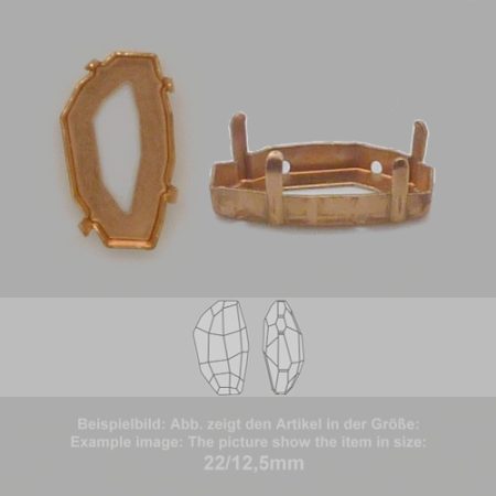 Steinfassung für Swarovski Kristalle Aufnähkessel - Fancysw4760-14/8 - Aufnähkessel  - Fancysw4760