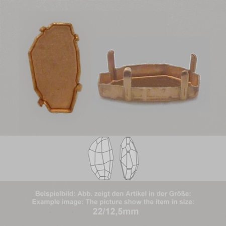 settings for swarovski crystals setting with prongs without hole - fancysw4760-18/10