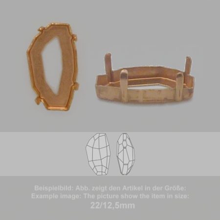 settings for swarovski crystals setting with prongs with hole - fancysw4760-18/10