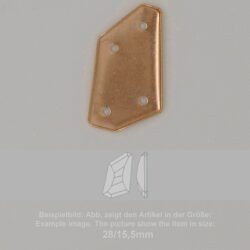 Steinfassung für Swarovski Kristalle Bodenkessel zum Aufnähen- Fancy SW 4766-28/15,5