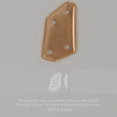 Steinfassung für Swarovski Kristalle Bodenkessel zum Aufnähen- Fancysw4766-38/21 - Bodenkessel zum Aufnähen - Fancysw4766