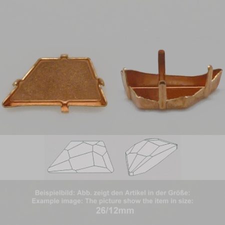 settings for swarovski crystals setting with prongs without hole - fancysw4719-19/9 - setting with prongs without hole  - fancysw4719