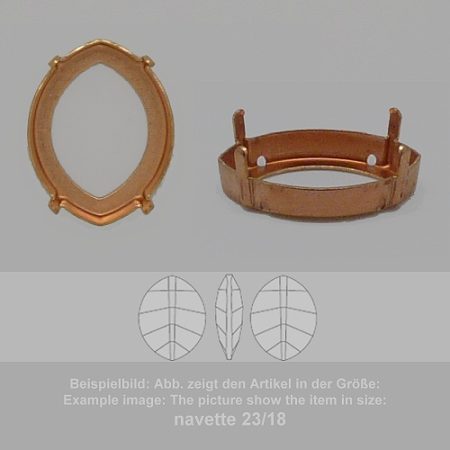 settings for swarovski crystals milgrain sew-on setting - navette sw 4224-14/11 - milgrain sew-on setting - navette sw 4224