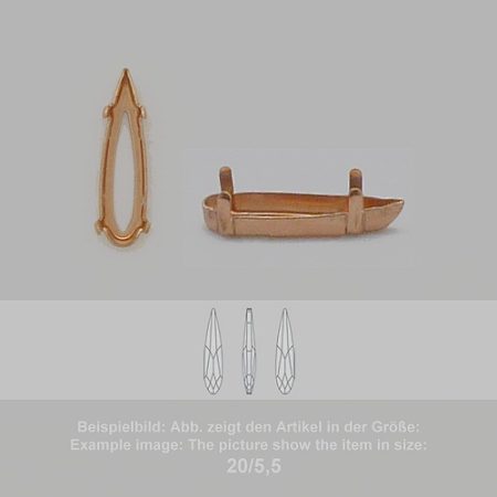 settings for swarovski crystals setting with prongs with hole - pear sw4331-11/3 - setting with prongs with hole  - pear sw4331