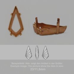 Steinfassung für Swarovski Kristalle Aufnähkessel - Fancy SW 4731-18/9