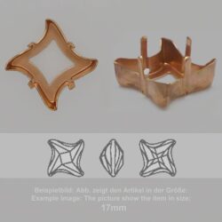 Steinfassung für Swarovski Kristalle Aufnähkessel - Fancy SW 4485-6mm